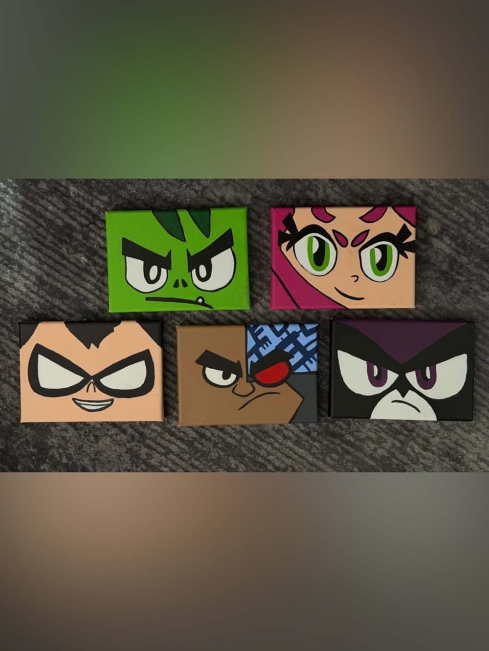 Teen Titans Go Canvas Paintings, Set of 5